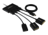 MSTDP124DP - StarTech.com 4-ports multi-bildskärmsadapter - Vänster vinkel