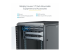 RK1836BKF - StarTech.com 18U 19" Server Rack Cabinet, 4 Post Adjustable Depth (6-32")Locking Knock Down Network/Computer Equipment Enclosure, Mobile with Glass Door & Casters, HP ProLiant ThinkServer - Närbild