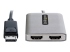 MST14DP122HD - StarTech.com DP to Dual HDMI MST HUB, Dual HDMI 4K 60Hz, DisplayPort Multi Monitor Adapter with 1ft (30cm) Cable, DP 1.4 Multi Stream Transport Hub, DSC | HBR3, DP to 2x HDMI Ports - Närbild