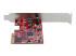 PEXUSB321C - StarTech.com 1-port USB 3.2 Gen 2x2 PCIe-kort - Höger sida