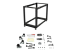 4POSTRACK15U - StarTech.com 15U 19-tums öppet serverrack - Framsidan