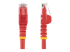 N6PATC50CMRD - StarTech.com 50cm CAT6 Ethernet Cable, 10 Gigabit Snagless RJ45 650MHz 100W PoE Patch Cord, CAT 6 10GbE UTP Network Cable w/Strain Relief, Red, Fluke Tested/Wiring is UL Certified/TIA - Flera vinklar