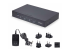 P4A20132-KM-SWITCH - StarTech.com 4-Port KM Switch with Mouse Roaming, USB Switch for Keyboard/Mouse, 3.5mm and USB Audio, Peripheral Sharing for 4 Computers, USB 3.0 Switcher, TAA Compliant - Höger vinkel