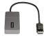 MST14DP123HD - StarTech.com 3-Port MST Hub, DisplayPort to Triple HDMI Monitors, 4K 60Hz, DP 1.4 Multi-Monitor Video Adapter with 1ft (30cm) Built-in Cable, USB Powered, Windows Only - Vänster vinkel