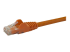 N6PATC10MOR - StarTech.com 10m CAT6 Ethernet Cable, 10 Gigabit Snagless RJ45 650MHz 100W PoE Patch Cord, CAT 6 10GbE UTP Network Cable w/Strain Relief, Orange, Fluke Tested/Wiring is UL Certified/TIA - Närbild