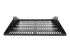 SHELF-2U-20-CENTER-V - StarTech.com 2U-serverrackhylla, centermonterad, universell, ventilerad och fribärande serverhylla med rackfäste för 19-tums nätverksutrustningsrack, kraftigt stål, 90,7 kg kapacitet, 20-tums djup, svart - Framsidan
