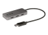 MST14DP123HD - StarTech.com 3-Port MST Hub, DisplayPort to Triple HDMI Monitors, 4K 60Hz, DP 1.4 Multi-Monitor Video Adapter with 1ft (30cm) Built-in Cable, USB Powered, Windows Only - Vänster vinkel
