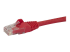 N6PATC10MRD - StarTech.com 10m CAT6 Ethernet Cable, 10 Gigabit Snagless RJ45 650MHz 100W PoE Patch Cord, CAT 6 10GbE UTP Network Cable w/Strain Relief, Red, Fluke Tested/Wiring is UL Certified/TIA - Närbild