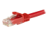 N6PATC1MRD - StarTech.com Cat6-patchkabel med hakfria RJ45-kontakter – 1 m, röd - Närbild