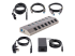 5G7AIBS-USB-HUB-EU - StarTech.com 7-Port Self-Powered USB-C Hub with Individual On/Off Switches, USB 3.0 5Gbps Expansion Hub w/Power Supply, Desktop/Laptop USB-C to USB-A Hub, 7x BC 1.2 (1.5A), USB Type C Hub - Vänster vinkel